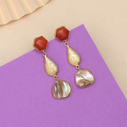 Rustic Brown Color Amrapali Earrings - Preyans.com