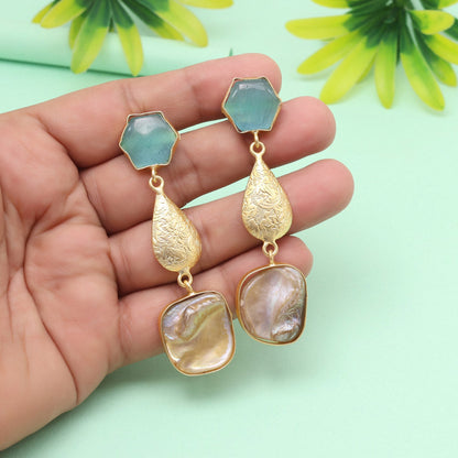 Breeze Sky Blue Color Amrapali Earrings - Preyans.com