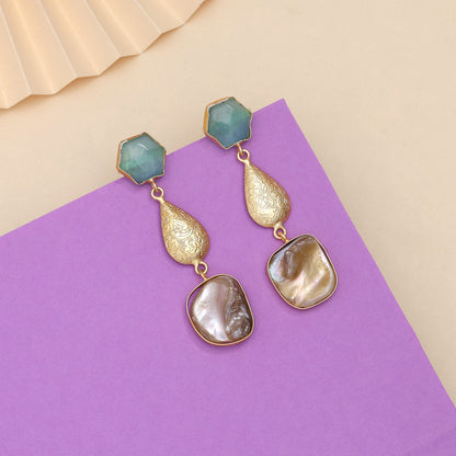 Breeze Sky Blue Color Amrapali Earrings - Preyans.com