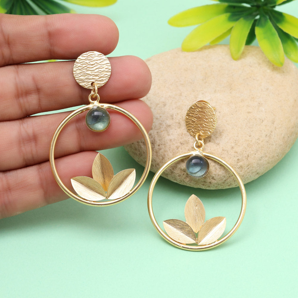 Indigo Blue Color Amrapali Earrings - Preyans.com