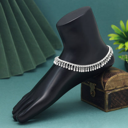 Silver Color Anklets (ANK1139SLV) - preyans.com