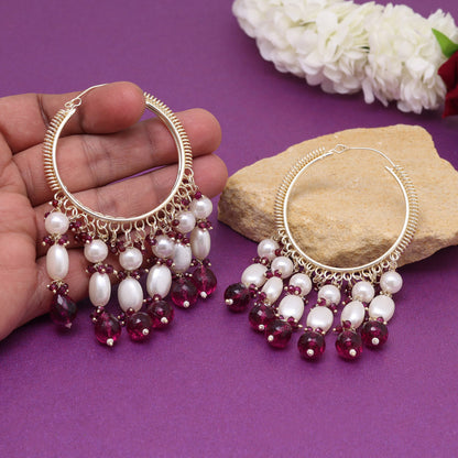 Purple Color Antique Earrings (ANTE1753PRP) - Preyans.com