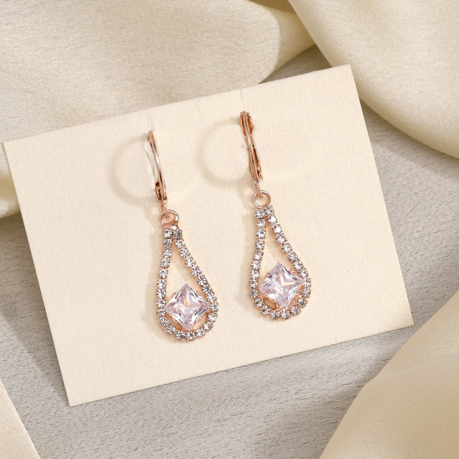 Graceful Charm In White Color Antique Stone Earrings For Every Occasion - Preyans.com