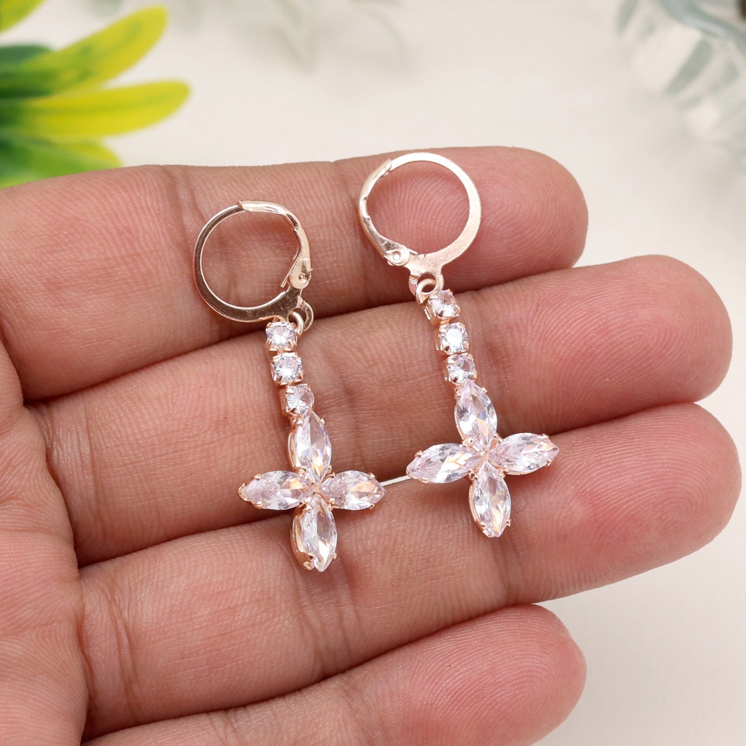 Sophisticated Beauty Of White Color Antique Stone Earrings With Old-World Flair - Preyans.com