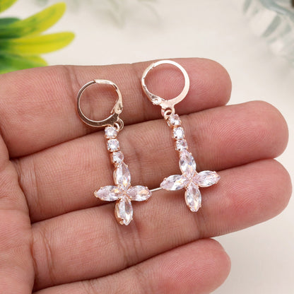 Sophisticated Beauty Of White Color Antique Stone Earrings With Old-World Flair - Preyans.com