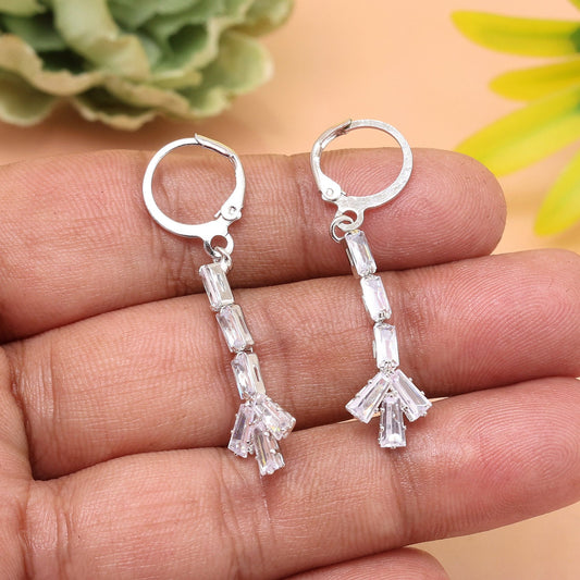 Silver Color Antique Stone Earrings For Those Who Love Old-World Designs - Preyans.com
