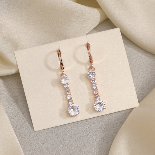 Romantic Vibe In White Color Antique Stone Earrings With Fine Engraving - Preyans.com