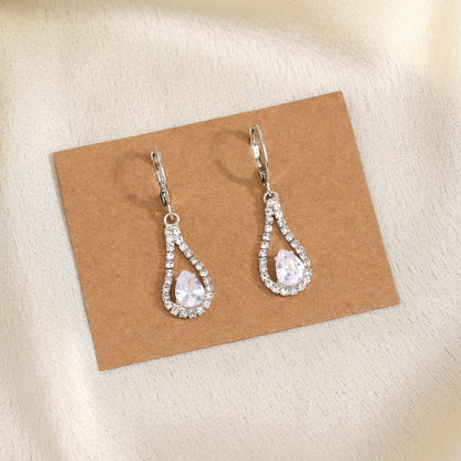 Antique-Inspired Glamour With Silver Color Antique Stone Earrings For Women - Preyans.com