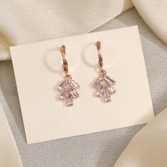 Handcrafted White Color Antique Stone Earrings With Subtle Vintage Texture - Preyans.com