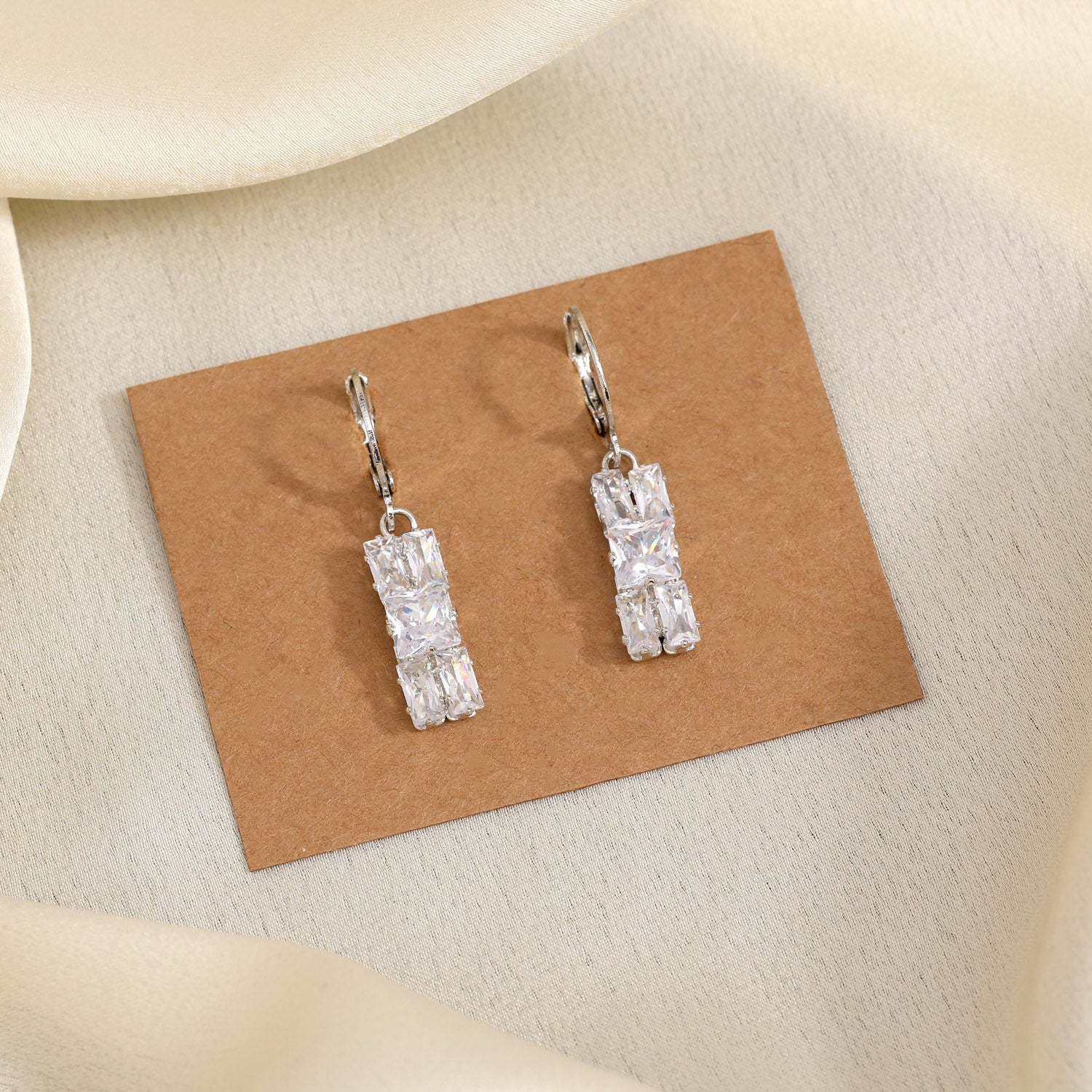 Make A Statement In Silver Color Antique Stone Earrings With History - Preyans.com