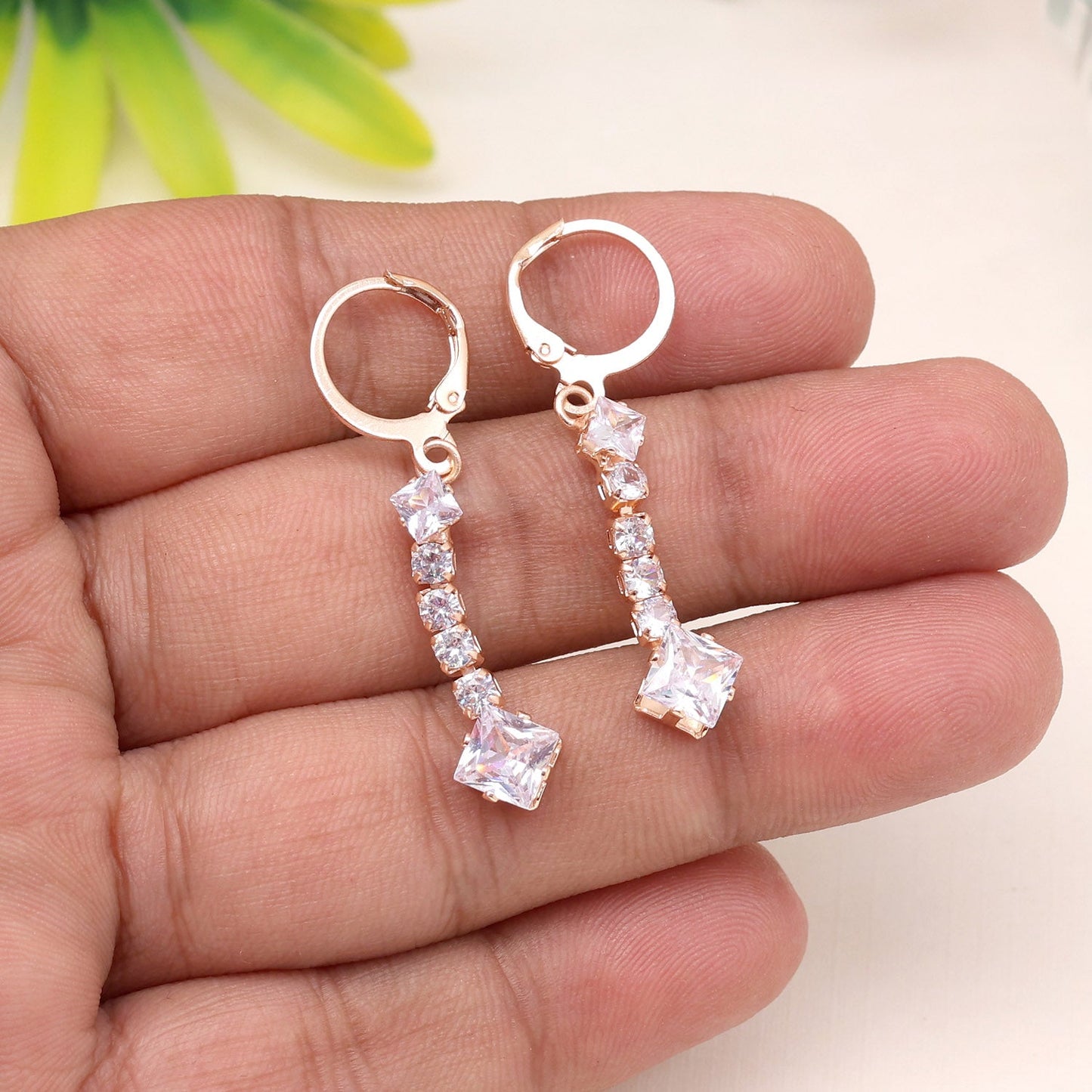 Bring Vintage Back With White Color Antique Stone Earrings In Style - Preyans.com