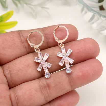 Stunning Handmade White Color Antique Stone Earrings For Wedding Guests - Preyans.com