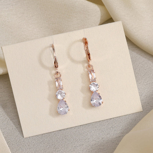 White Color Antique Stone Earrings Offering A Glimpse Into The Past - Preyans.com