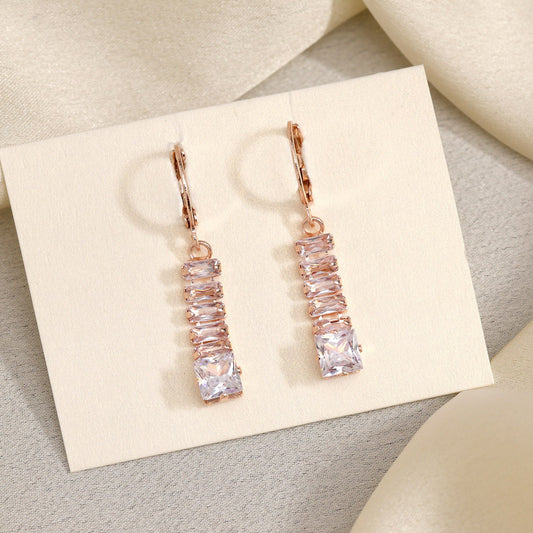 Glowing In Elegance: White Color Antique Stone Earrings With Lush Finish - Preyans.com