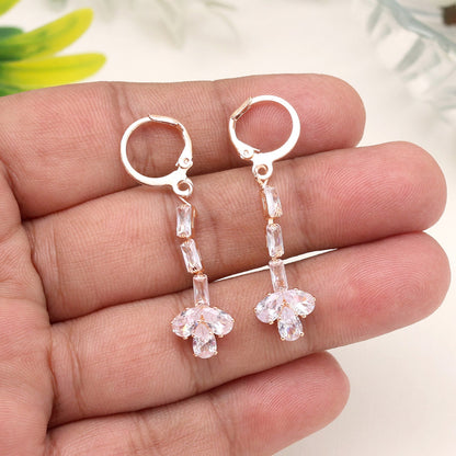 White Color Antique Stone Earrings For Heritage-Inspired Evening Ensembles - Preyans.com