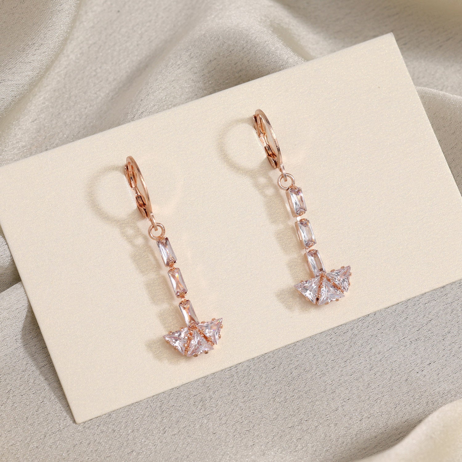 Stunning Detail In Every Pair Of White Color Antique Stone Earrings - Preyans.com