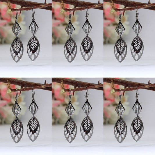 Black Color Antique Earrings Combo Of 6 Pairs (ANTE486CMB) - preyans.com