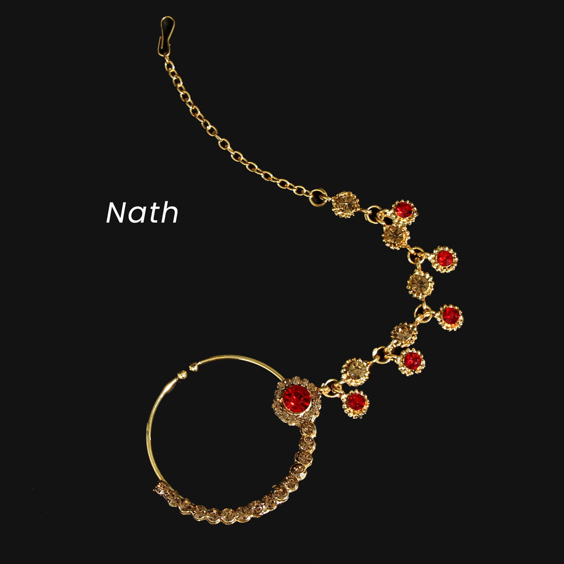 Red Color Kundan Bridal Set (BDL206RED) - preyans.com