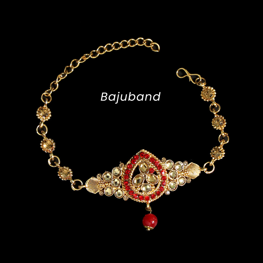 Red Color Kundan Bridal Set (BDL206RED) - preyans.com