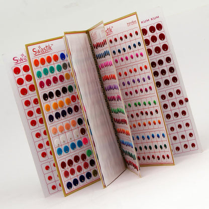 Multicolor Velvet Bindi Book For Women & Girls- Total Pieces- 948 (BND131CMB) - preyans.com