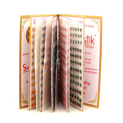 Multicolor Velvet Bindi Book For Women & Girls- Total Pieces- 960 (BND159CMB) - preyans.com