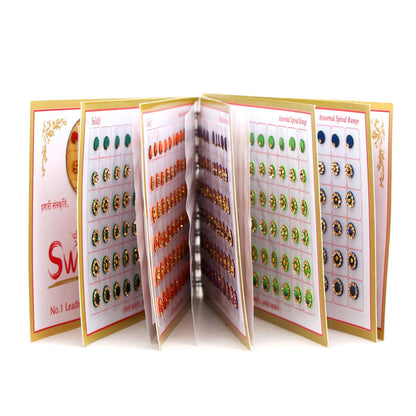 Multicolor Velvet Bindi Book For Women & Girls- Total Pieces- 600 (BND164CMB) - preyans.com