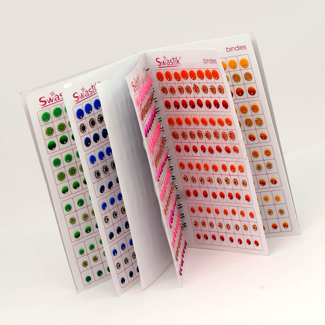 Multicolor Velvet Bindi Book For Women & Girls- Total Pieces- 960 (BND169CMB) - preyans.com