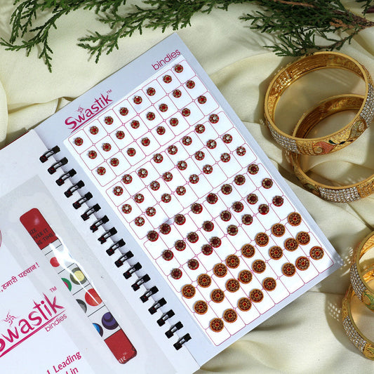 Assorted Color Velvet Bindi Book For Women & Girls- Total Pieces- 960 (BND202CMB) - preyans.com