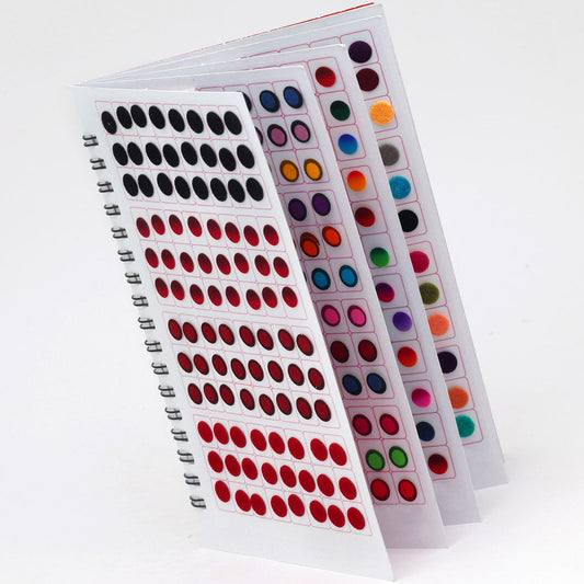 Assorted Color Velvet Bindi Book For Women & Girls- Total Pieces- 960 (BND219CMB) - Preyans.com