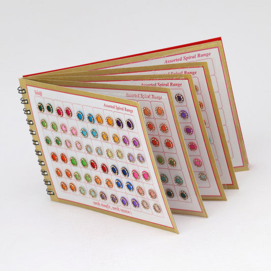 Assorted Color Bindi Book For Women & Girls- Total Pieces- 300 (BND220CMB) - Preyans.com