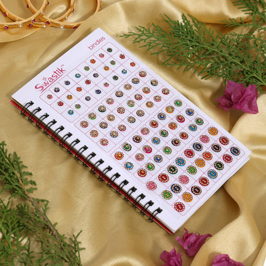 Assorted Color Bindi Book For Women & Girls- Total Pieces- 480 (BND255CMB) - Preyans.com