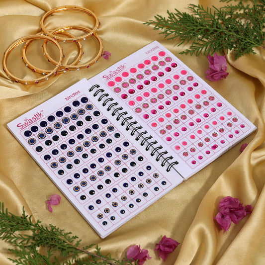 Assorted Color Bindi Book For Women & Girls- Total Pieces- 960 (BND256CMB) - Preyans.com