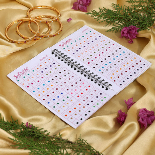 Assorted Color Plain Bindi Book For Women & Girls- Total Pieces- 960 (BND261CMB) - Preyans.com