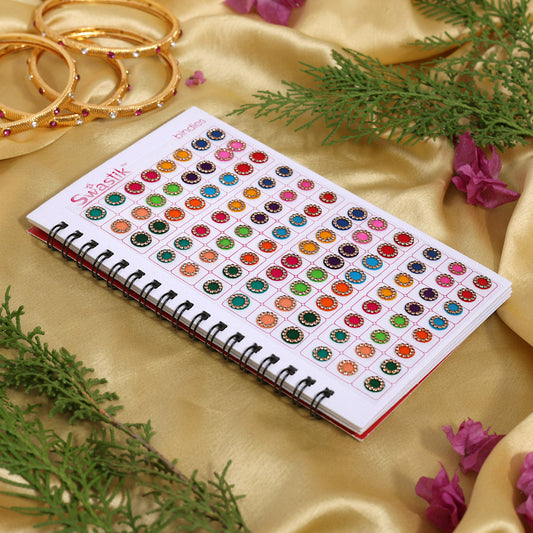 Assorted Color Bindi Book For Women & Girls- Total Pieces- 576 (BND265CMB) - Preyans.com