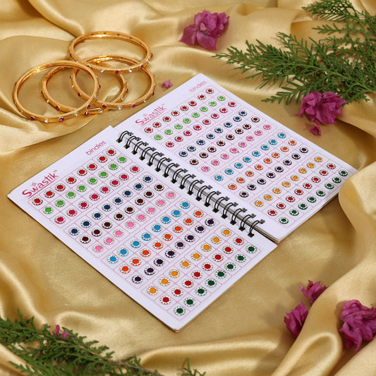 Assorted Color Bindi Book For Women & Girls- Total Pieces- 576 (BND271CMB) - Preyans.com