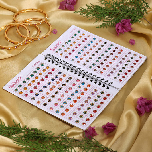 Assorted Color Bindi Book For Women & Girls- Total Pieces- 576 (BND274CMB) - Preyans.com