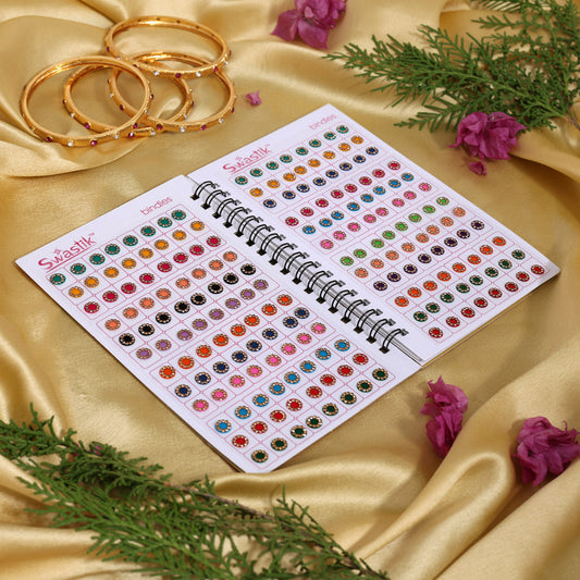 Assorted Color Bindi Book For Women & Girls- Total Pieces- 576 (BND275CMB) - Preyans.com