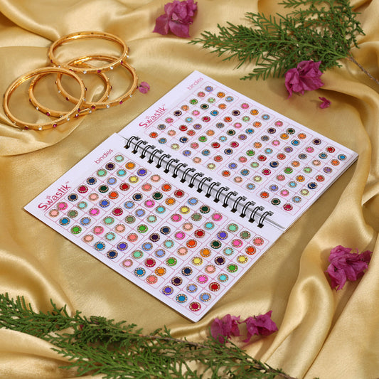 Assorted Color Bindi Book For Women & Girls- Total Pieces- 576 (BND276CMB) - Preyans.com