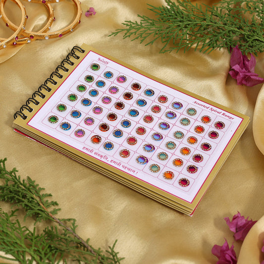 Assorted Color Bindi Book For Women & Girls- Total Pieces- 360 (BND277CMB) - Preyans.com