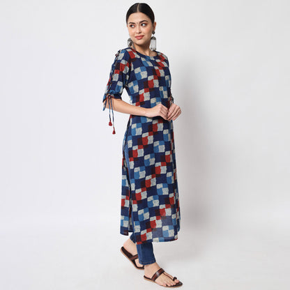 Blue Color Straight Kurta (CK211BLU) - Preyans.com