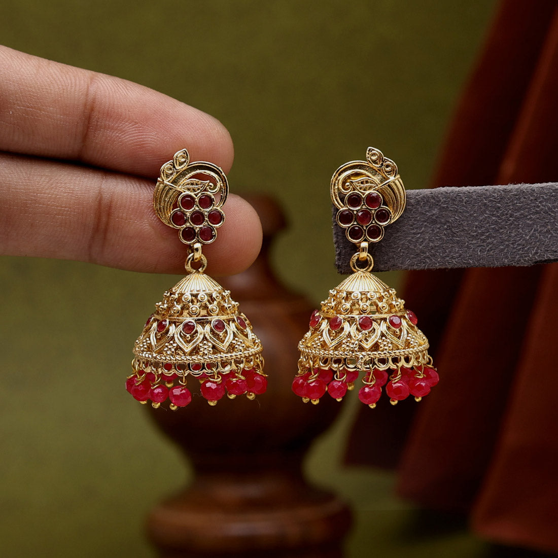 Rani Color Premium Copper Earrings (CPE110RNI) - preyans.com