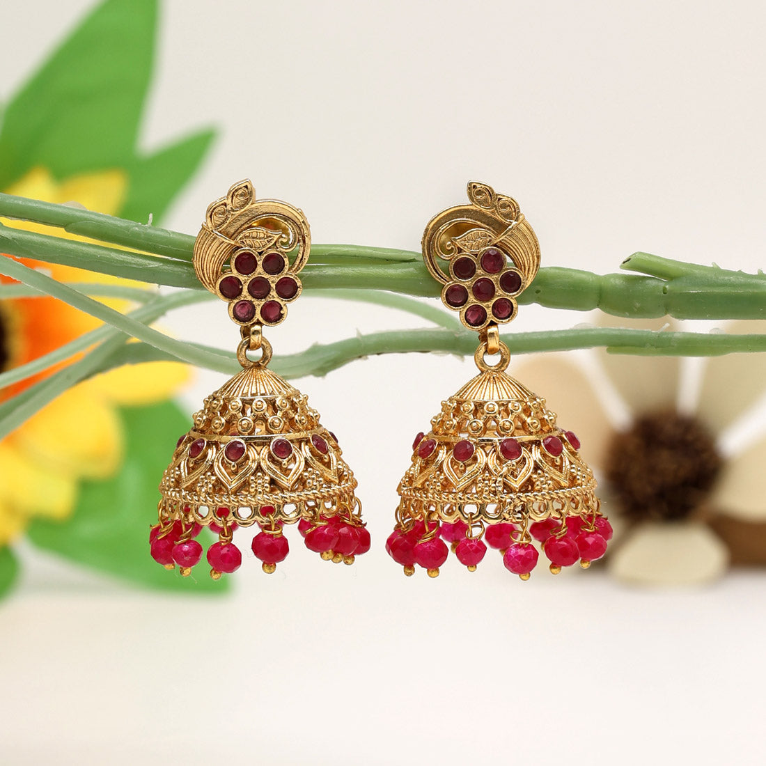 Rani Color Premium Copper Earrings (CPE110RNI) - preyans.com