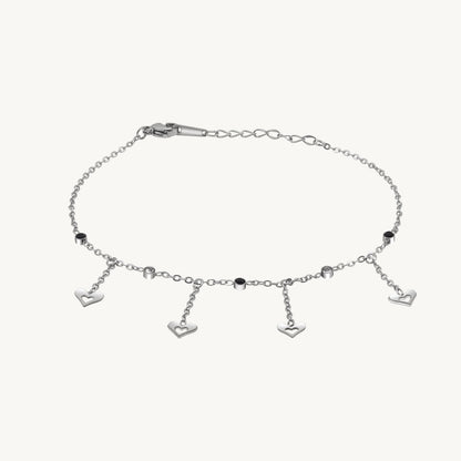 Polished Silver Color Surgical Steel Silver Plated Demi Fine Bracelet - Preyans.com