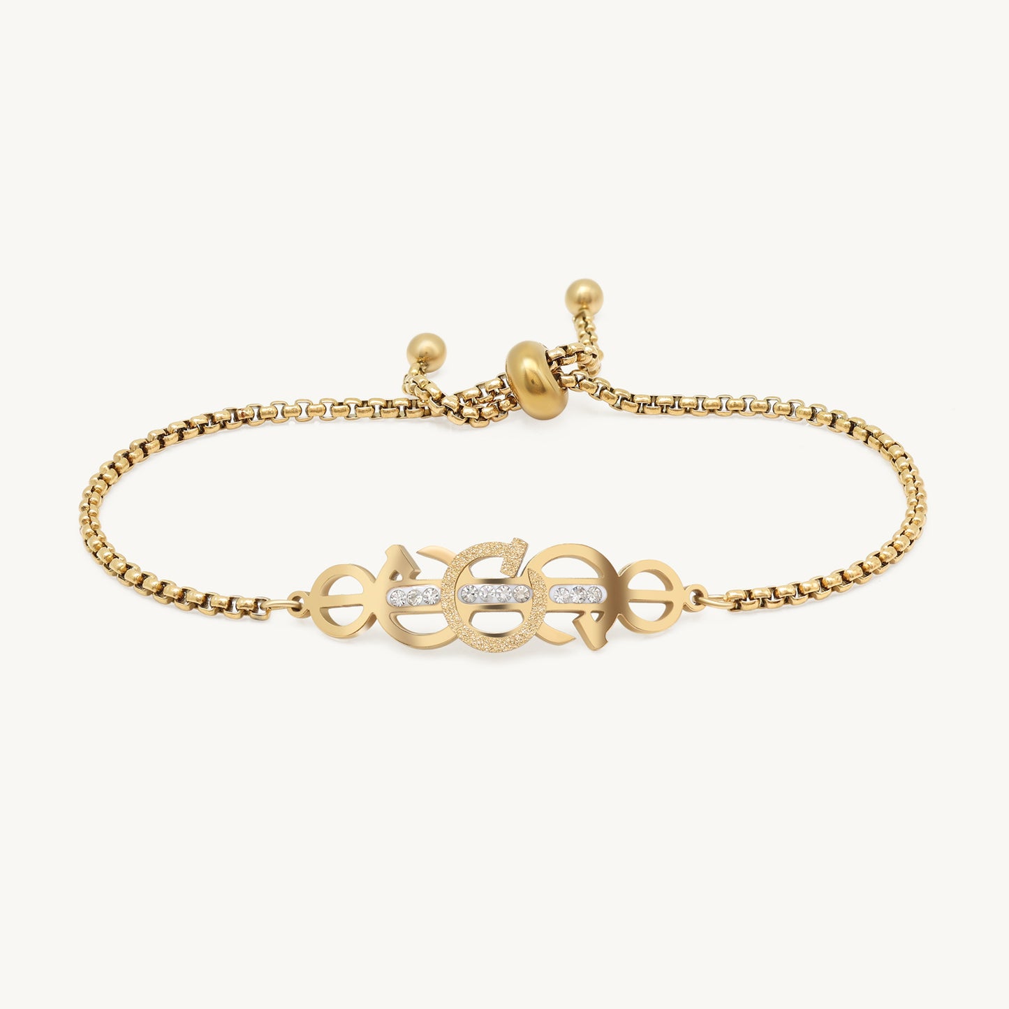 Chic Gold Color Surgical Steel 18k Gold Plated Demi Fine Bracelet - Preyans.com