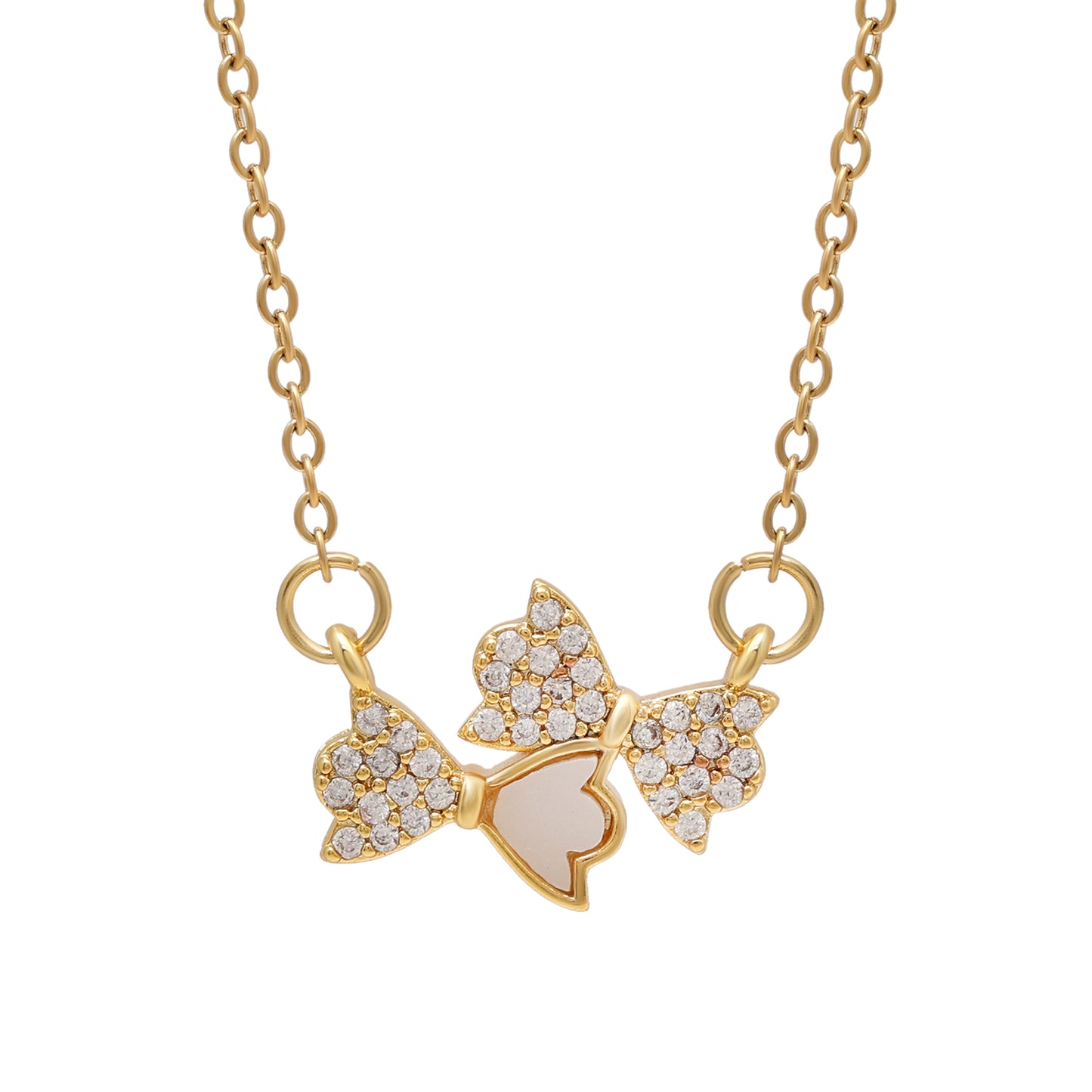 Gold Color Surgical Steel 18k Gold Plated Demi Fine Necklace - Preyans.com