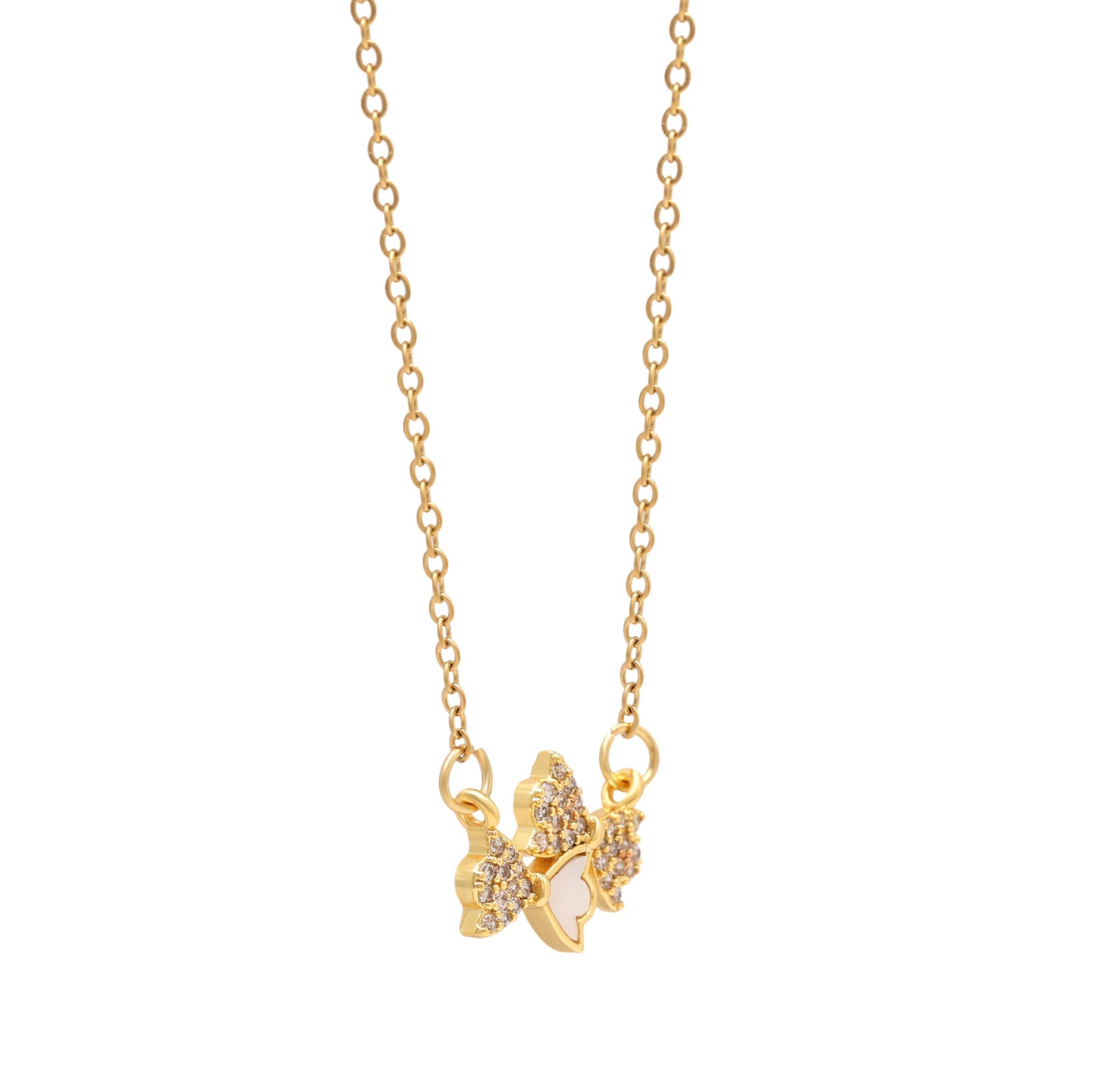 Gold Color Surgical Steel 18k Gold Plated Demi Fine Necklace - Preyans.com