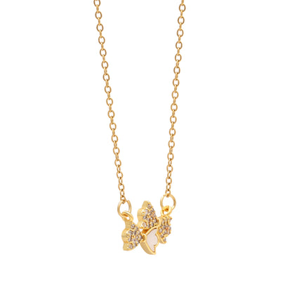 Gold Color Surgical Steel 18k Gold Plated Demi Fine Necklace - Preyans.com