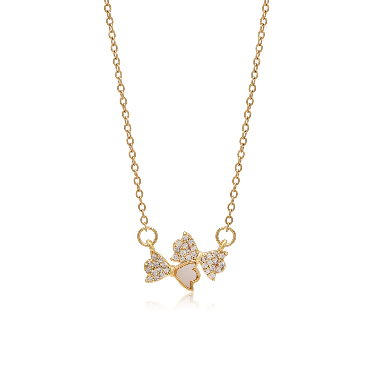 Gold Color Surgical Steel 18k Gold Plated Demi Fine Necklace - Preyans.com