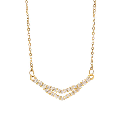 Gold Color Surgical Steel 18k Gold Plated Demi Fine Necklace - Preyans.com