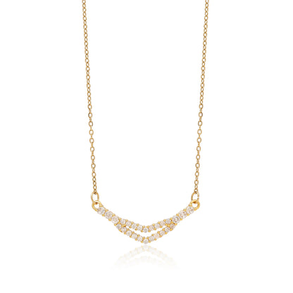 Gold Color Surgical Steel 18k Gold Plated Demi Fine Necklace - Preyans.com